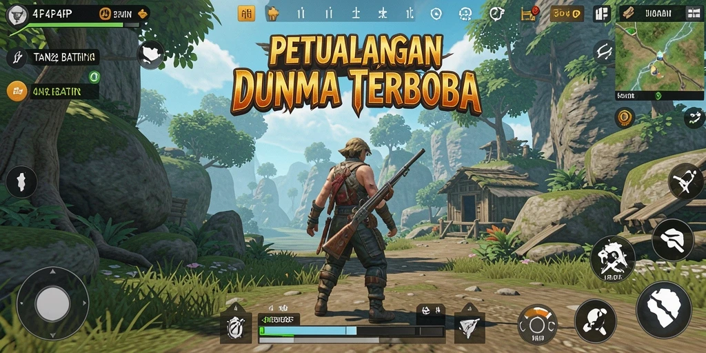 Tampilan gameplay mendalam di dunia Open World yang luas.