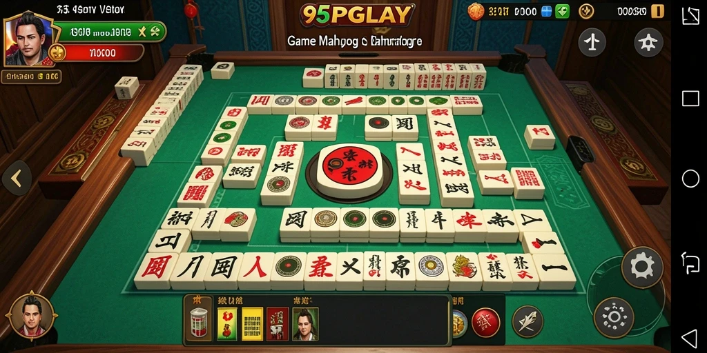 Tampilan menarik dari gameplay Mahjong di 95PGPLAY.