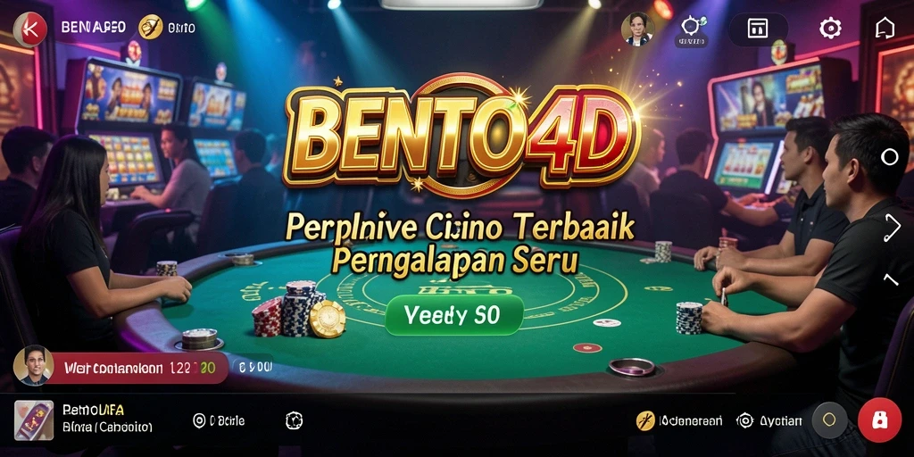 Screenshot gameplay BENTO4D dalam aksi Live Casino yang mendebarkan.