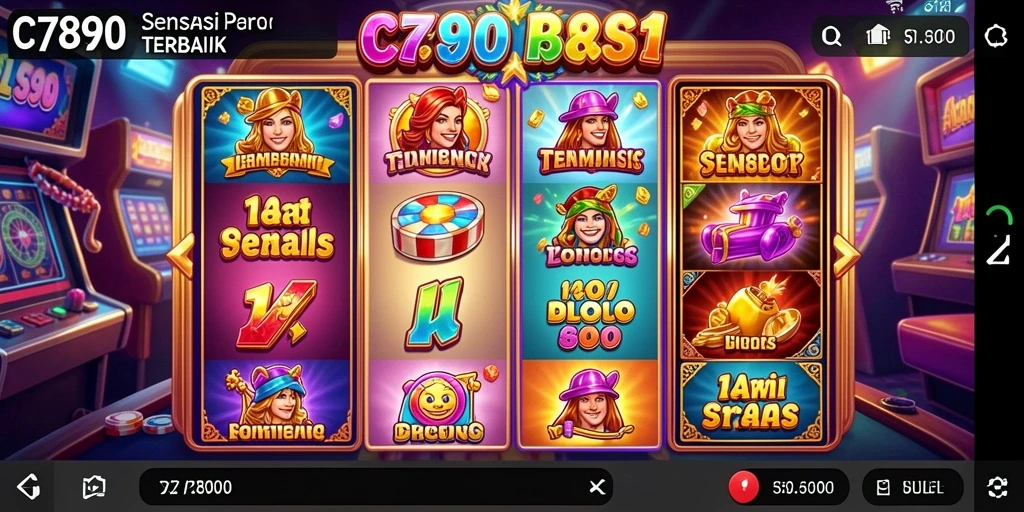 Tampilan menarik dari gameplay Slot C7890 yang memikat.