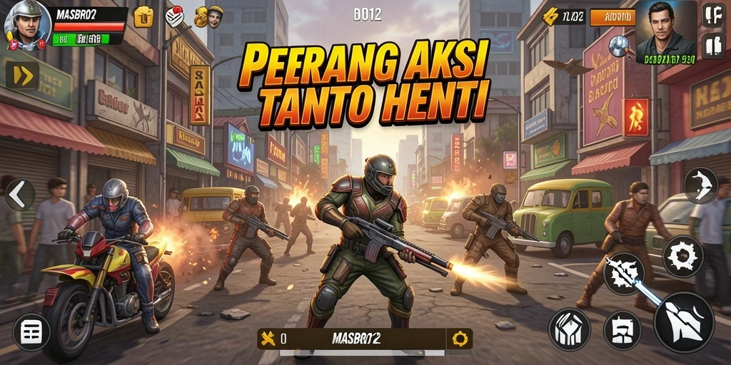 Tangkapan layar menampilkan aksi mendebarkan di MASBRO12.