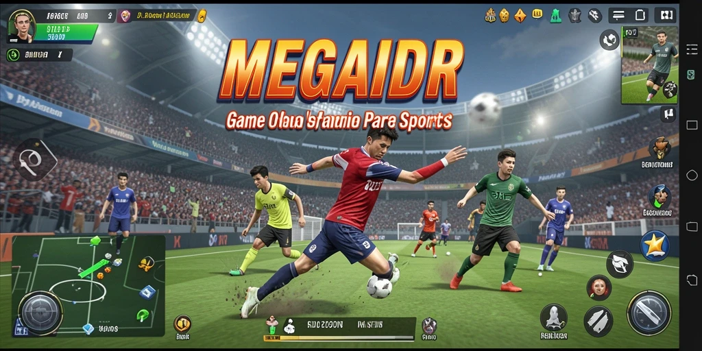 Tampilan utama gameplay MEGAIDR yang seru dan kompetitif.