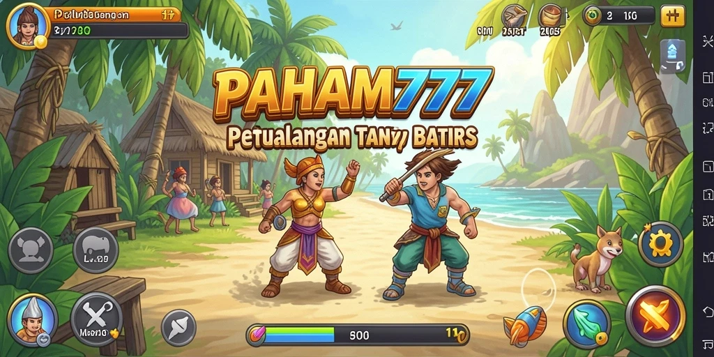 Tampilan gameplay PAHAM777 yang menampilkan karakter dan lingkungan petualangan.