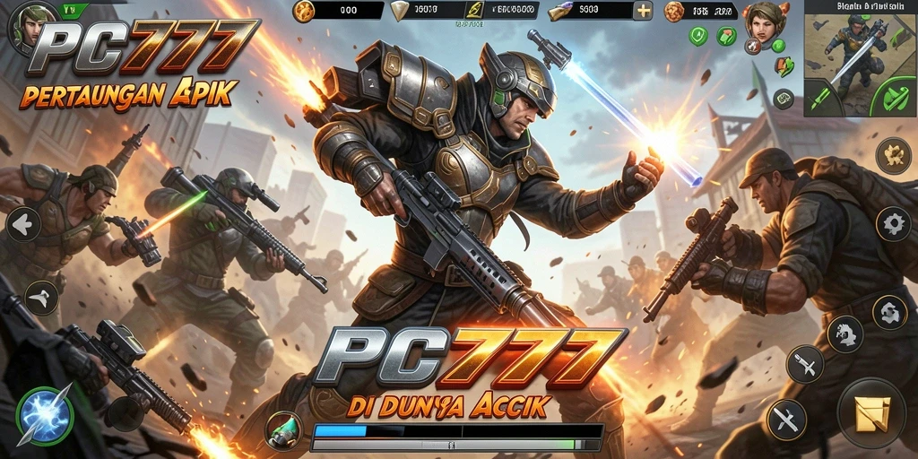 Tampilan gameplay yang mendebarkan dari PC777 dengan aksi seru.
