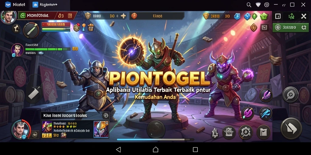 Tampilan antarmuka utama aplikasi PIONTOGEL yang user-friendly.