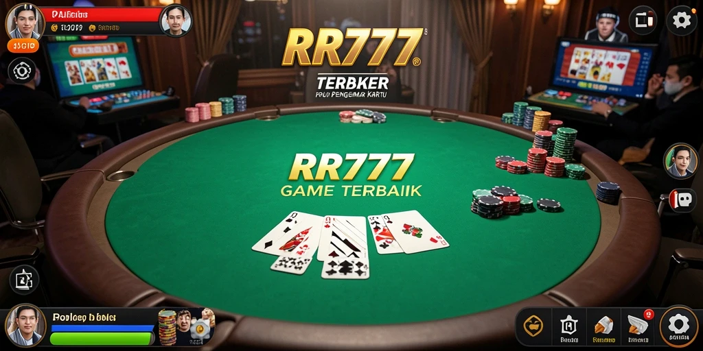 Tampilan gameplay poker yang seru dan menantang di RR777.